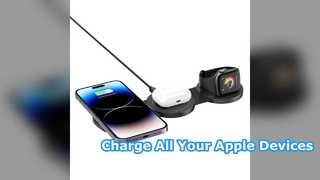 In opvouwbare draadloze oplader voor Apple-apparaten